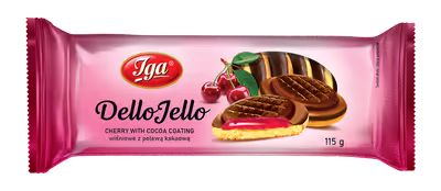 Biszkopty DelloJello wiśniowe