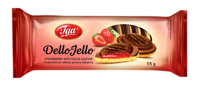 Biszkopty DelloJello truskawkowe