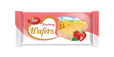 Wafle truskawkowe 45g